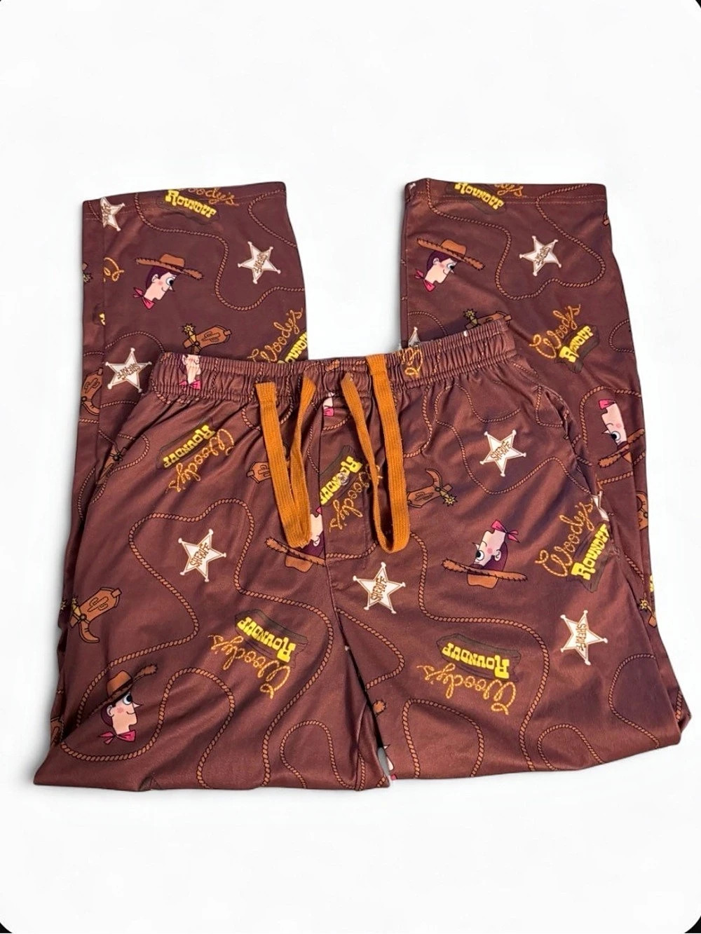 Disney Toy Story Woody Brown Pajama Pants Size XS